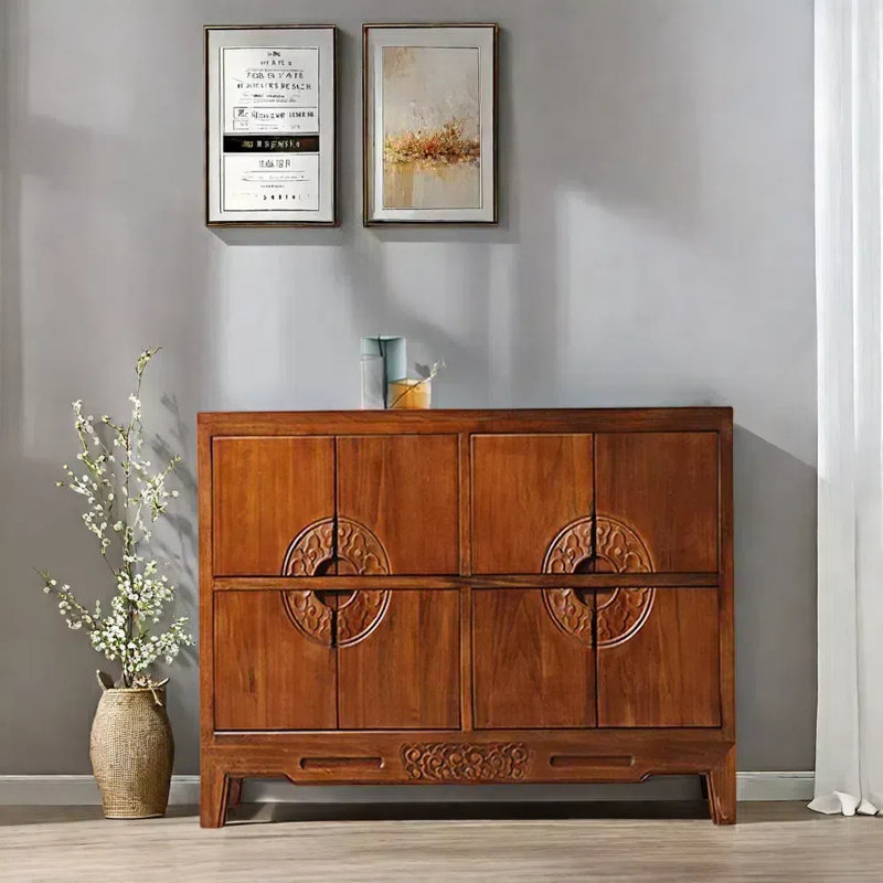 Armoire console en bois de frêne massif