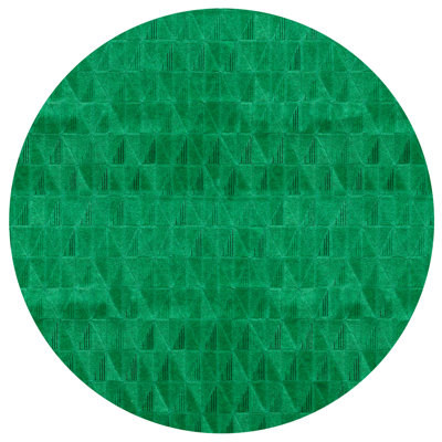 Fragment Geometric Area Rug in Green
