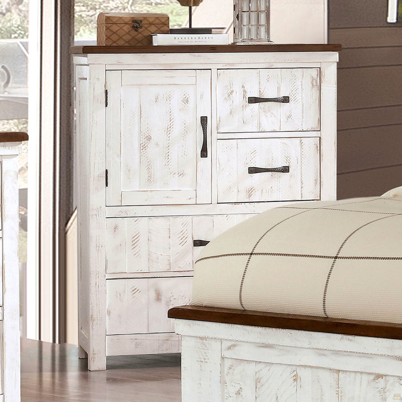 La commode 1 pièce en métal comprend quatre tiroirs et une armoire