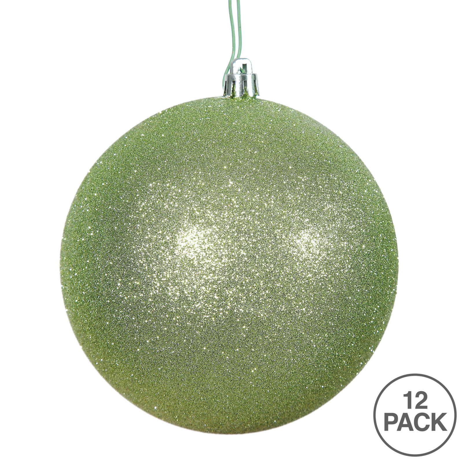 Holiday Décor Ball Ornament, Celadon, 2.75" H x 2.75" W x 2.75" D