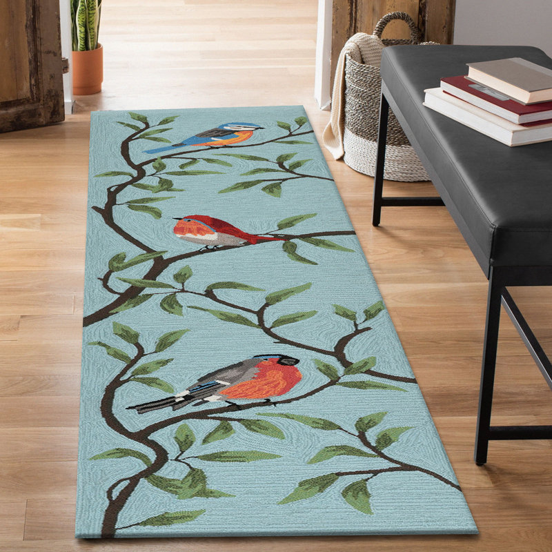 Tapis floral touffeté à la main Carbonell, Tapis de couloir 2 pi x 8 pi