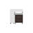 San Diego 54" Wide Two Drawer Expandable Desk  With Seven Shelves And Casters