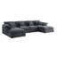 Canapé modulaire en chenille 6 pièces-1260166384