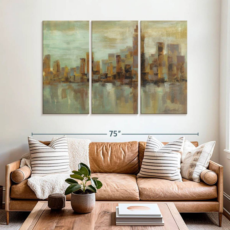 Sireci Misty Day In Manhattan, 42" H x 65" W