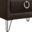 Table de chevet 2 tiroirs Tackitt Merlot foncé