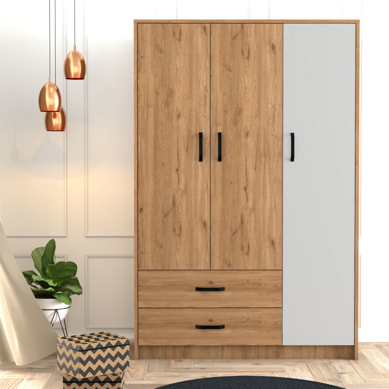 Armoire Abba, Chêne / blanc