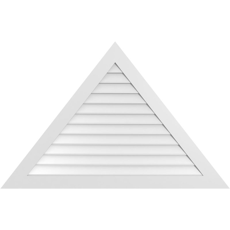 Ventilateur à pignon en uréthane non fonctionnel à fixation triangulaire brun clair 12/12, H 16,25 po x l 78 po x P 1 po