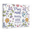 Pray More Worry Less Flowers Matthew 6:34 - Wrapped Canvas Print-2137666870