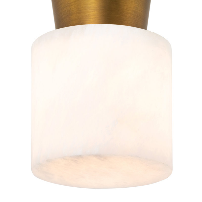 Hazel 1 - Light Flush Mount, Natural Brass