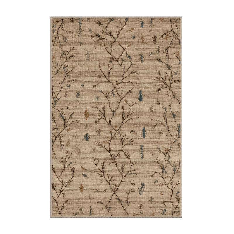 Tapis brun lavable à la machine, Tapis de couloir 2 pi x 4 pi