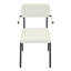 Ensemble de 2 chaises de salle à manger en métal de qualité supérieure