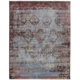 Zenith Wool Geometric Area Rug in Multicolored