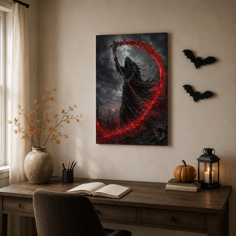 Faux Grim Reaper, 30"H x 20"W