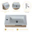  Meuble-lavabo simple mural avec plateau en céramique 22,04 po Creedan-1010706706