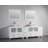  Framed 96" Double Bathroom Vanity Set with Mirror-27042782