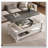 Farmhouse Lift Top Coffee Table with Fixed Shelf-132380998-132380997