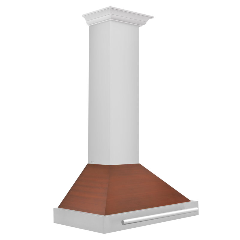 ZLINE 30 in. Convertible Stainless Steel Range Hood with Copper Shell and Handle (KB4STX-C-30)