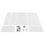 Boîte à fleurs 38 po x 12 po x 24 po en acier avec trou de drainage-593683765