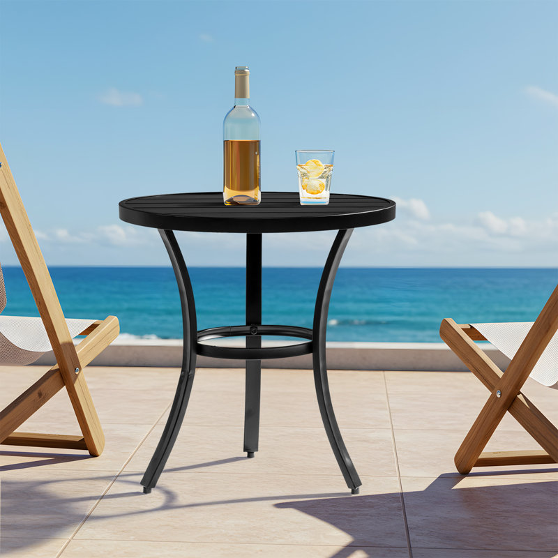 Table d'appoint ronde en métal Patio
