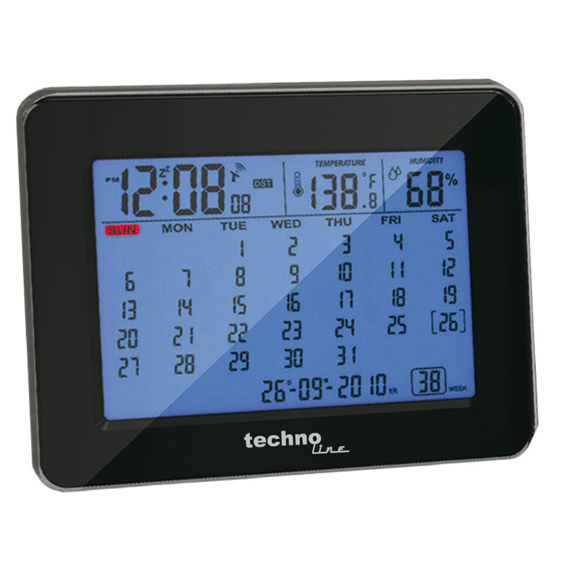 Digital Alarm Tabletop Clock in Black