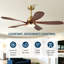 Ventilateur de plafond 52 pales 52 po avec lumière et télécommande-101486782