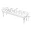 Green Modern Style Wood Upholstered Bedroom and Entryway Leather Long Bench-836661870