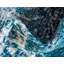 Tapis bleu à motif floral Dota-728338701