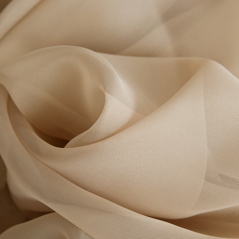 Daxin Sheer Voile Rod Pocket Curtain Panels, Antique Taupe, 54" W x 90" L