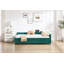 Lit de jour rembourré avec lit gigogne, structure de lit en bois robuste, conception de grille de diamant moderne, pour chambre à coucher, chambre d'amis-800573367