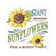 Sunflower Fields IV by Anne Tavoletti - Wrapped Canvas Typography