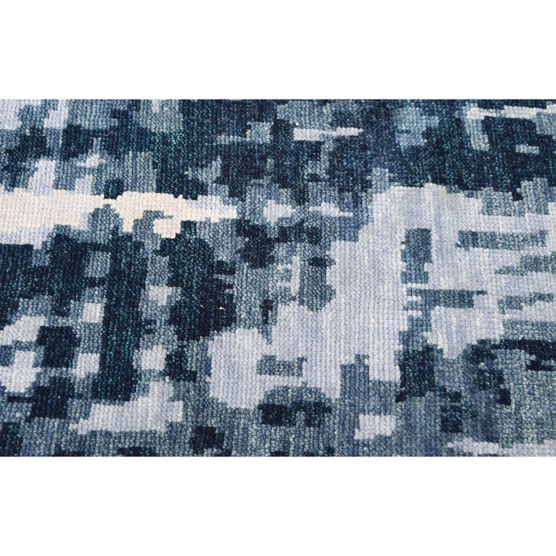 Wool Abstract Area Rug, Rectangle 8' x 10'
