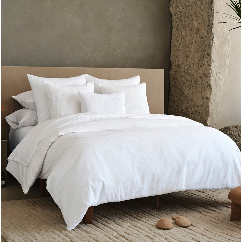 Toro Canyon Duvet Cover, Full/Queen Duvet Cover, Alpine White