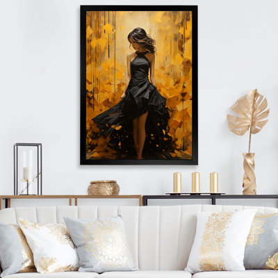 Fashion Fashion With Yellow Solitude - Impression sur toile tendance