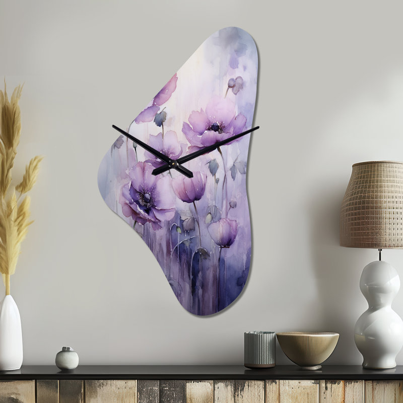 Horloge murale mauve Virlan, Moyenne