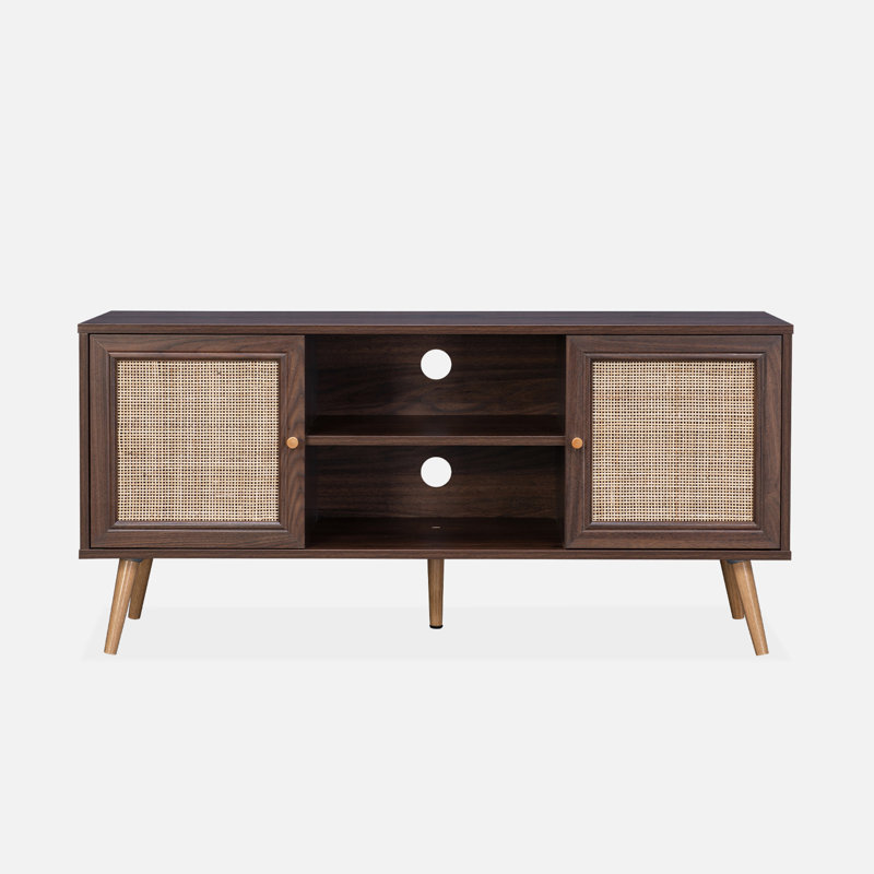 Topawa TV Stand for TVs up to 48", Dark Brown