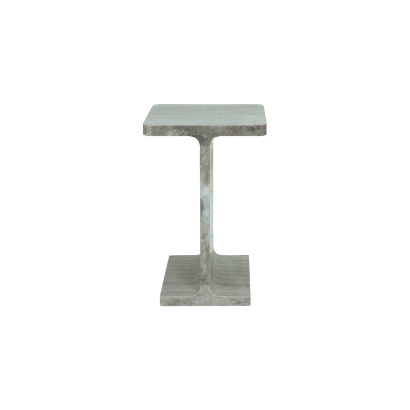 Marble End Table, Gray