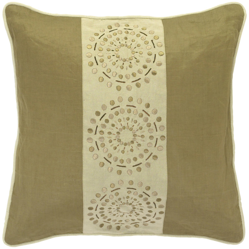  Cotton Geometric 18" Pillow Cover, No Fill