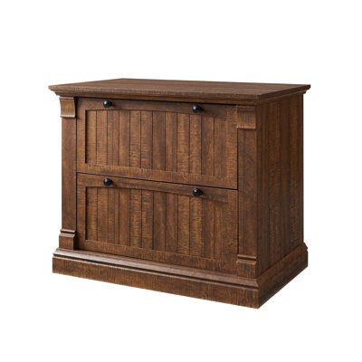 35"Wide 2 -Drawer File Cabinet,Modern Farmhouse Office Storage Cabinet For Study Room, Living Room