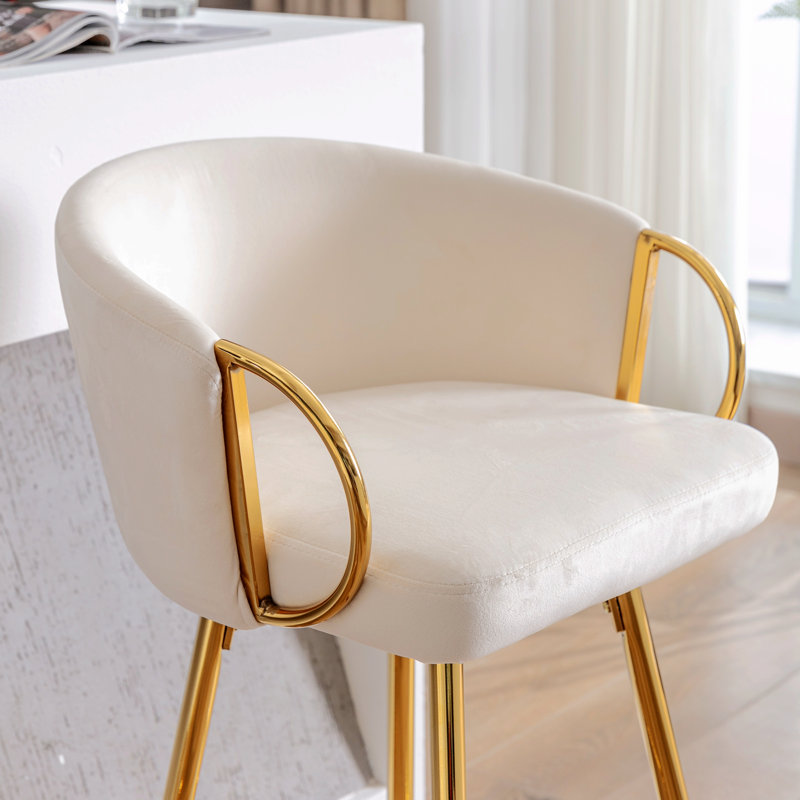 Chaise de salle à manger Rikiya, Crème