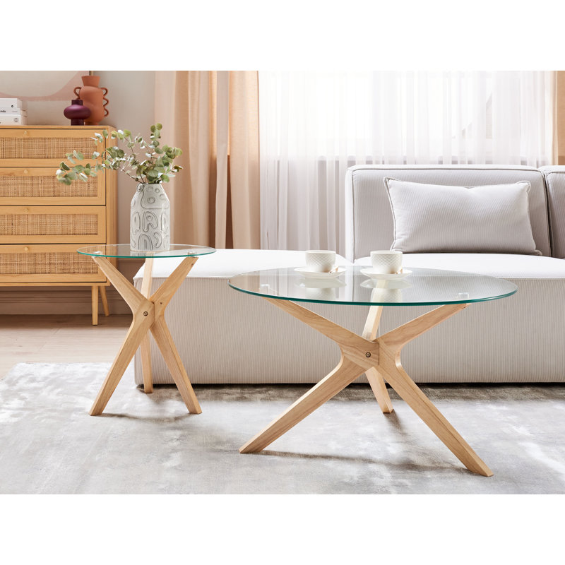 Avrumy Cross Legs Coffee Table