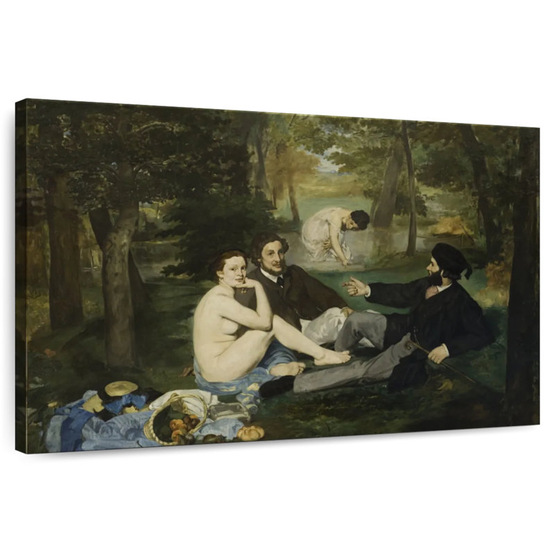Dîner sur l'herbe, H 20 po x l 30 po