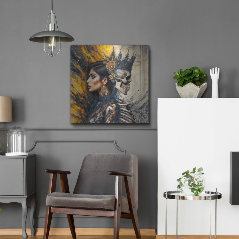  «Side By Side» par Rey Klimt, art mural en métal, H 24 po x l 24 po