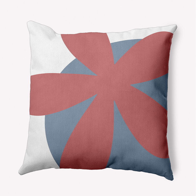 Housse et insert en polyester pour coussin carré par E by Design, 26 po x 26 po, Rose