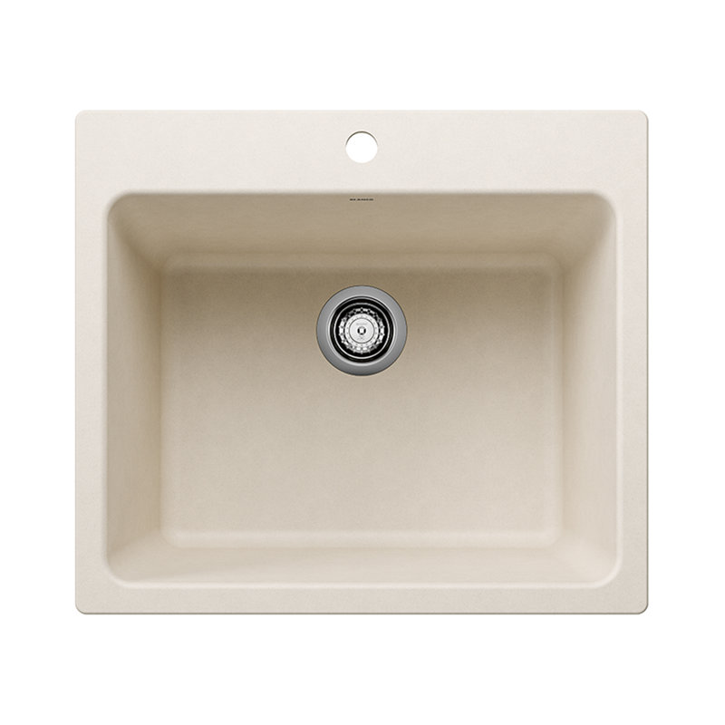 Évier à lessive à simple cuve 25 "LGR SILGRANIT - blanc doux, Blanc doux