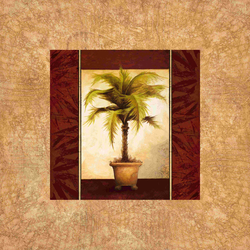«Courtly Palm», impression sur toile tendue, H 12 po x l 12 po
