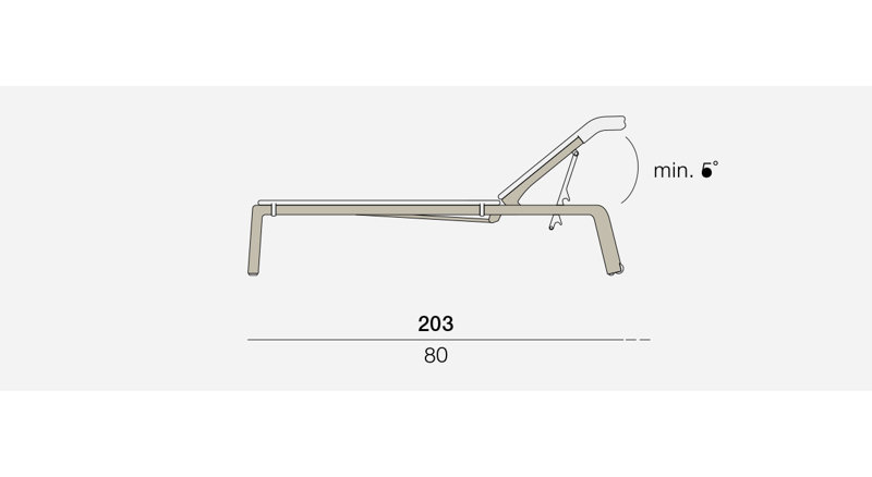 Seashell Outdoor Chaise Lounge, Taupe 