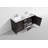 Lefebvre 59'' Double Bathroom Vanity with Poly Marble Top-363129648