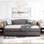 Lit de jour simple avec deux tiroirs en gris - et un revêtement élégant ajoutent du style à votre maison-1357723125