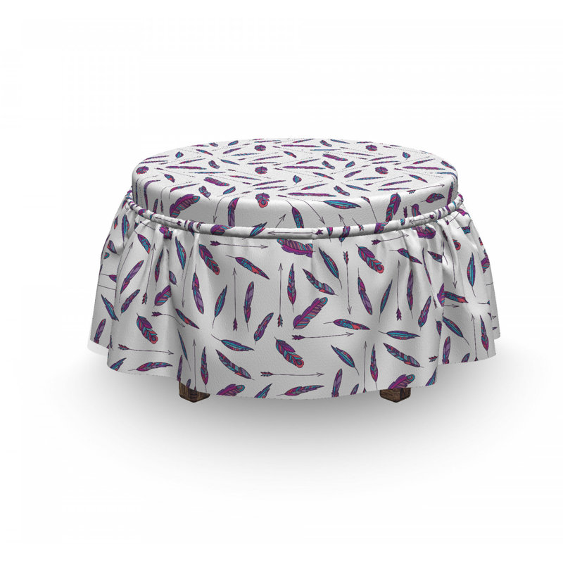 Box Cushion Ottoman Slipcover