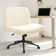 Tamah Armless Criss Cross Office Chair with Wheels and Footpads Interchangeable